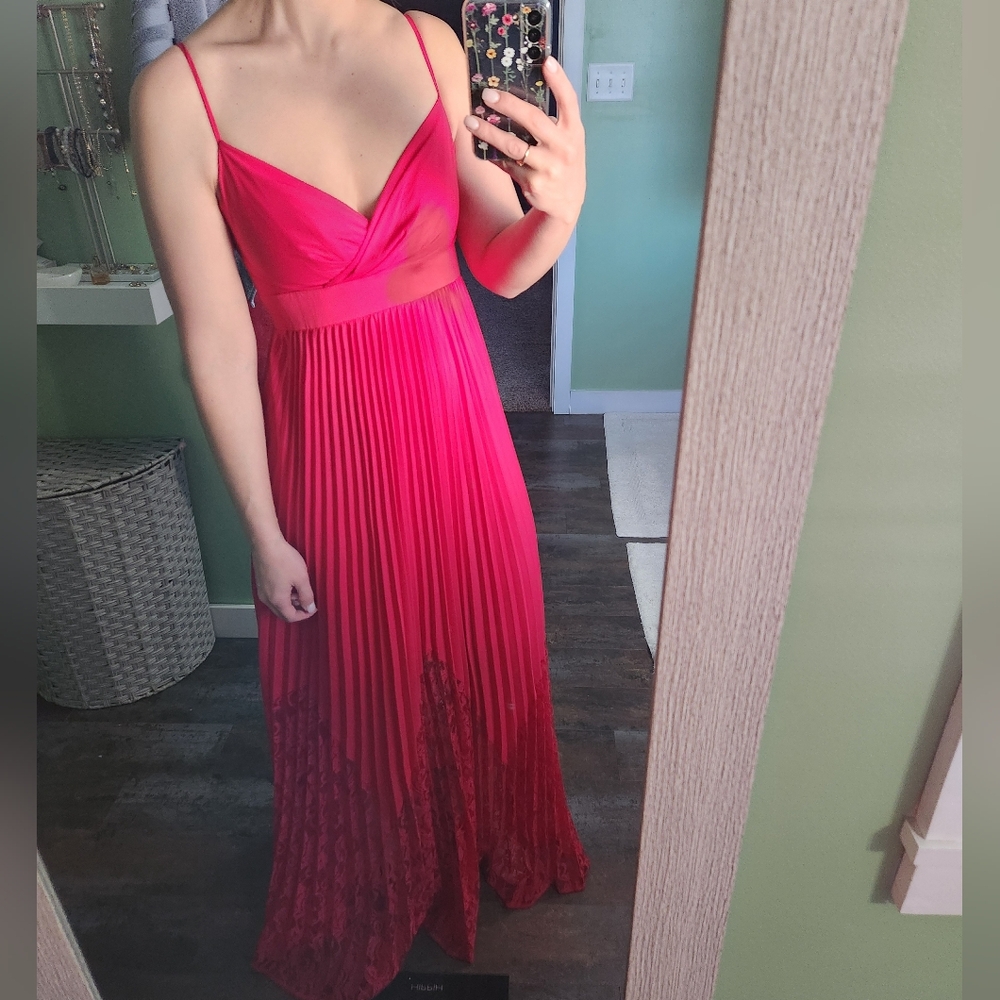 BCBG Paris Size 2 Pleated Elegant Dress